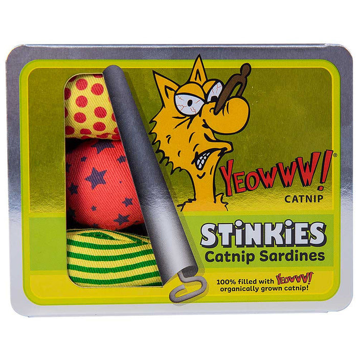 Yeowww! Stinkies Catnip Sardines Trio Cat Toy One Size