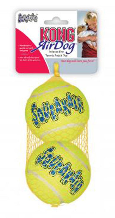 KONG Air Dog Squeaker Tennis Ball Dog Toy 2pk LG - Image 2