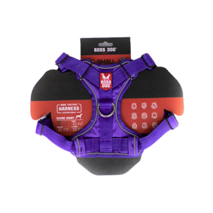 Boss Dog Tactical Dog Harness Purple SM