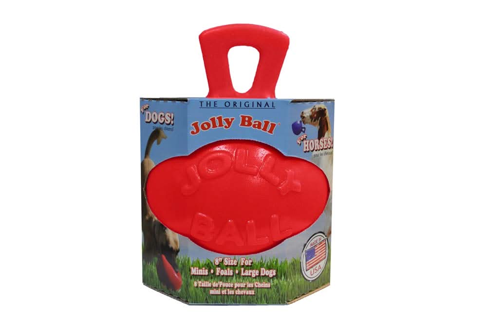 Jolly Pet Tug-n-Toss Dog Toy Red 8in LG