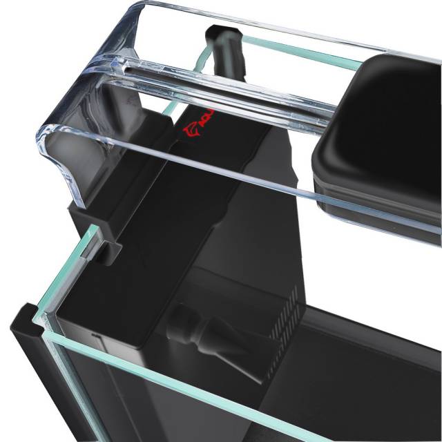 Aquatop PISCES All-in-one Nano Bullet Glass Aquarium Kit Black, Clear 5 gal