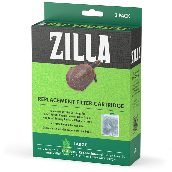 Zilla Replacement Filter Cartridges Large, 3 Pack
