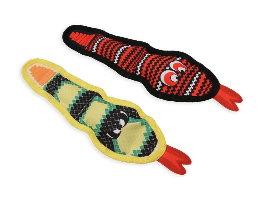 Mammoth Pet Products Squeaky Snake Dog Toy Assorted SM 17in