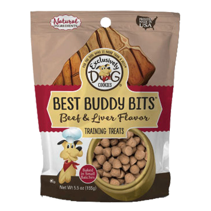 Exclusively Pet Best Buddy Bits Beef and Liver Flavor Dog Treats Beef & Liver 5.5 oz