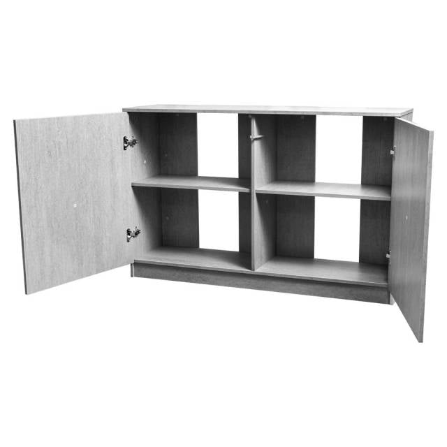 Aquatop Forza Premier 2-Door Cabinet for Rimmed Tanks Grey 36.5in X 13.7in X 31.5in