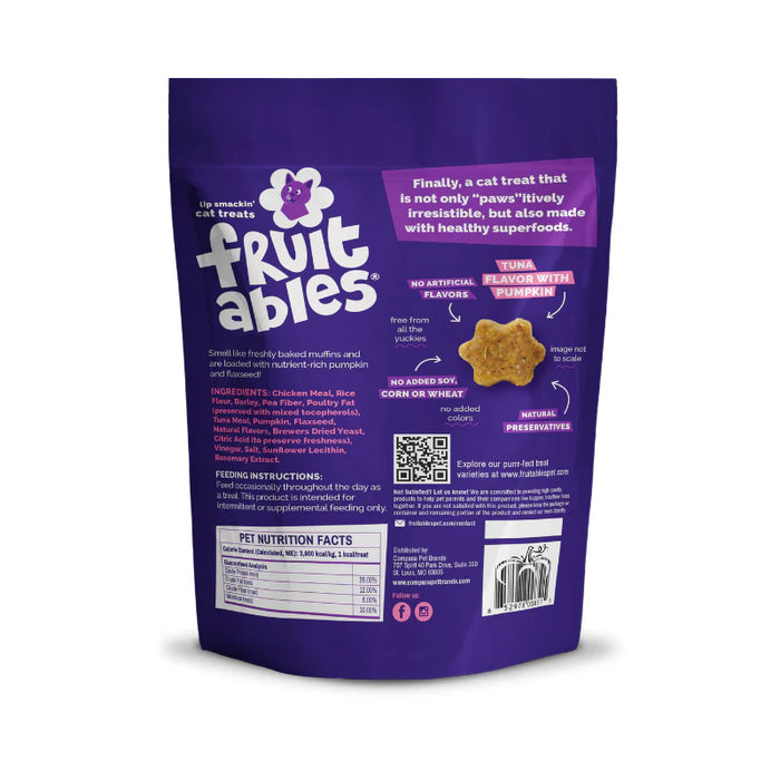 Fruitables Limited Ingredient Crunchy Cat Treats Tuna w/Pumpkin 2.5oz