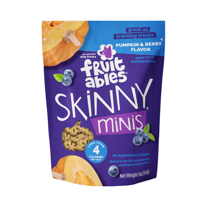 Fruitables Skinny Minis Soft Dog Treats Pumpkin Berry 5oz