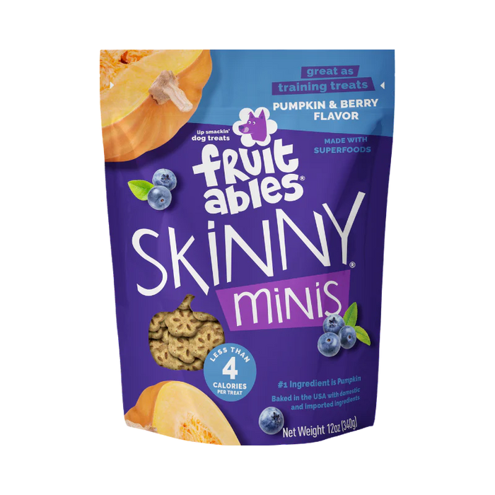 Fruitables Skinny Minis Soft Dog Treats Pumpkin & Berry 12oz