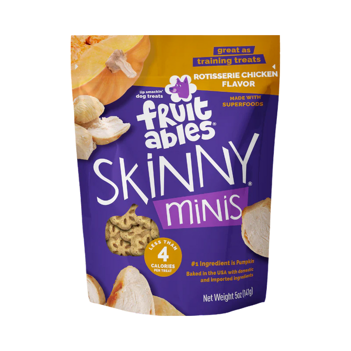 Fruitables Skinny Minis Soft Dog Treats Rotisserie Chicken 5oz