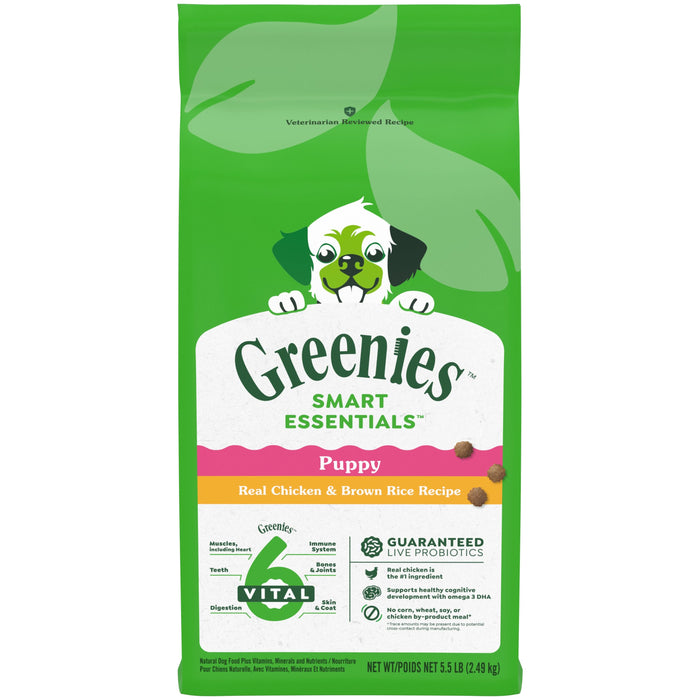 Greenies Smart Essentials Puppy High Protein Dry Dog Food Chicken 5.5lbs