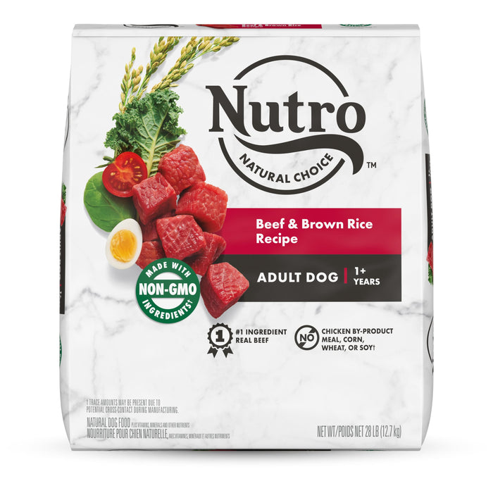 Nutro Products Natural Choice Adult Dry Dog Food Beef & Brown Rice 28lb