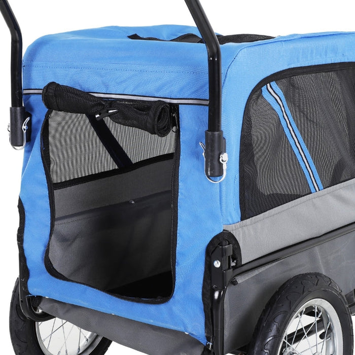 Furr Baby Gifts 3 Wheel Pet 2-in-1 Jogging Stroller Bike Trailer