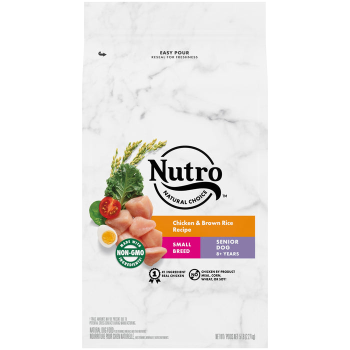 Nutro Products Natural Choice Small Breed Senior Dry Dog Food Chicken & Brown Rice 5lb