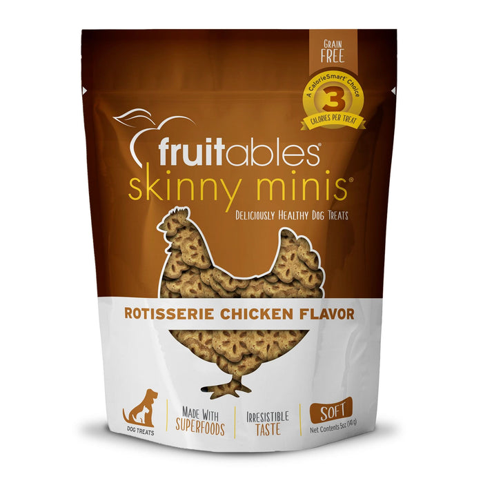 Fruitables Skinny Minis Soft Dog Treats Rotisserie Chicken 5oz