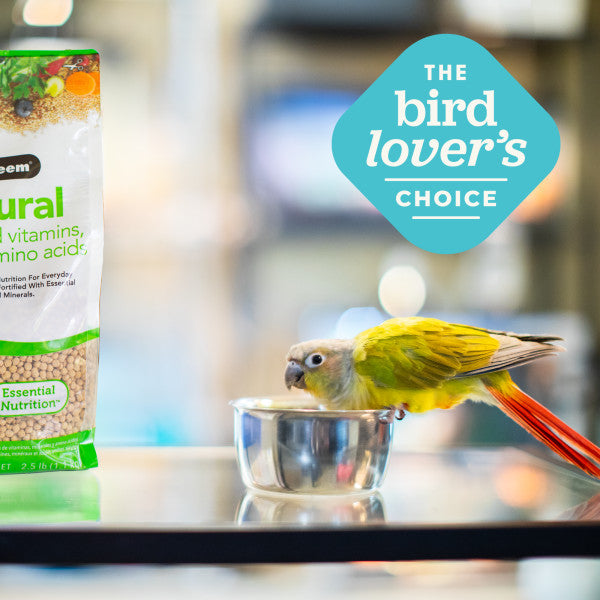 ZuPreem Natural Bird Food for Parrots & Conures - African Greys, Amazons, Cockatoos 20lb