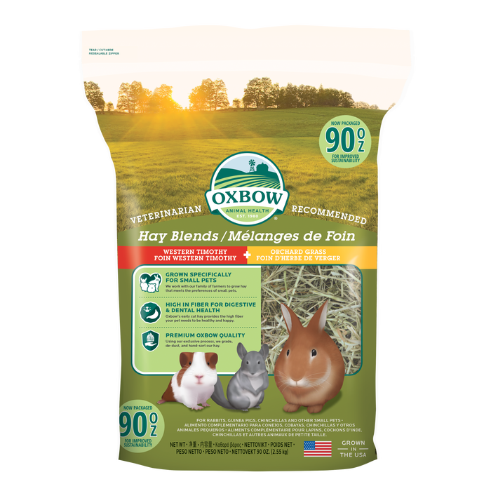 Oxbow Animal Health Hay Blends Western Timothy & Orchard Grass Hay Blends 90oz