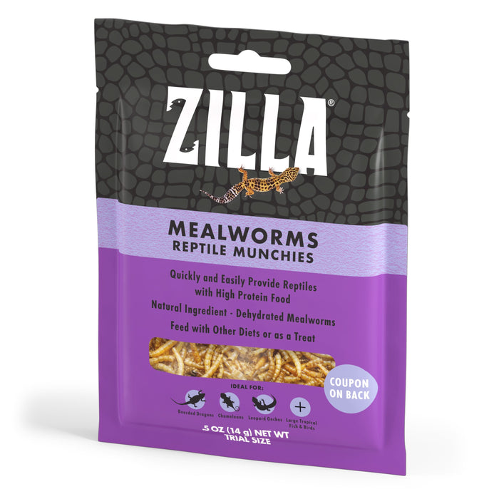 Zilla Reptile Munchies Mealworm .5 Ounces