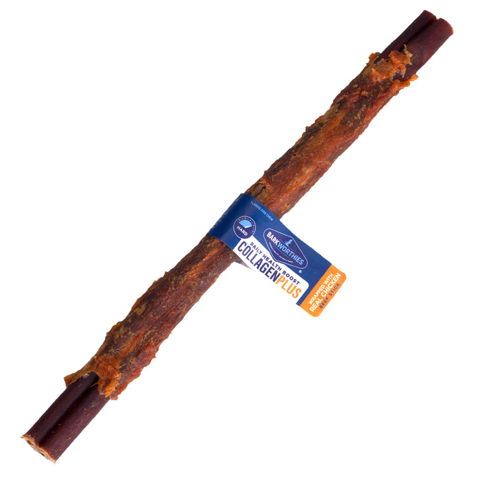 Barkworthies Collagen Stick Wrapped w/ Chicken Dog Treat 12in - Image 2