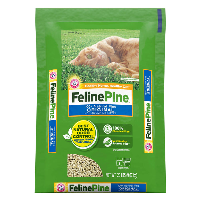 Feline Pine Original Non-Clumping Cat Litter 20 lb