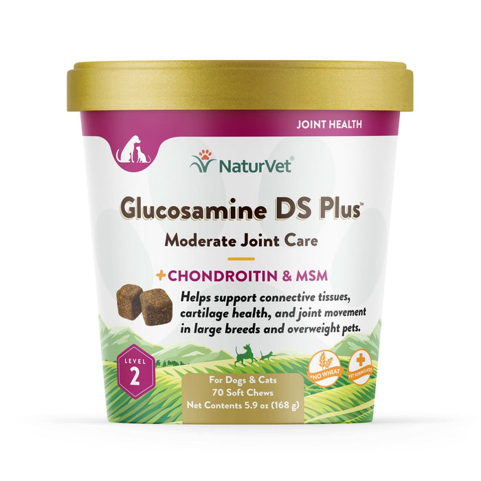 NaturVet Glucosamine-DS Plus Level 2 Soft Chew 70ct