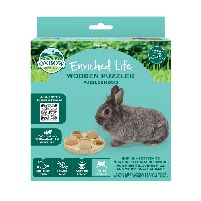 Oxbow Animal Health Enriched Life Wooden Puzzler Small Animal Chew Toy One Size