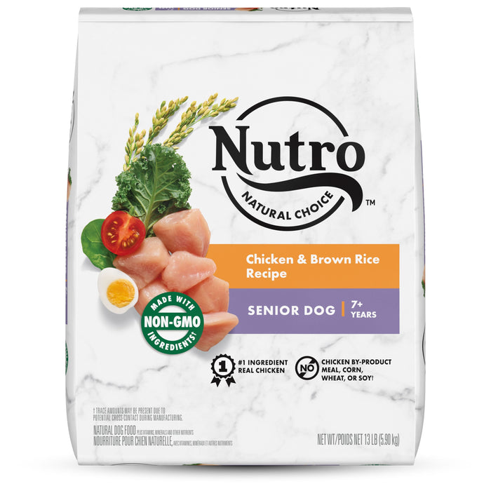 Nutro Products Natural Choice Senior Dry Dog Food Chicken & Brown Rice 13lb