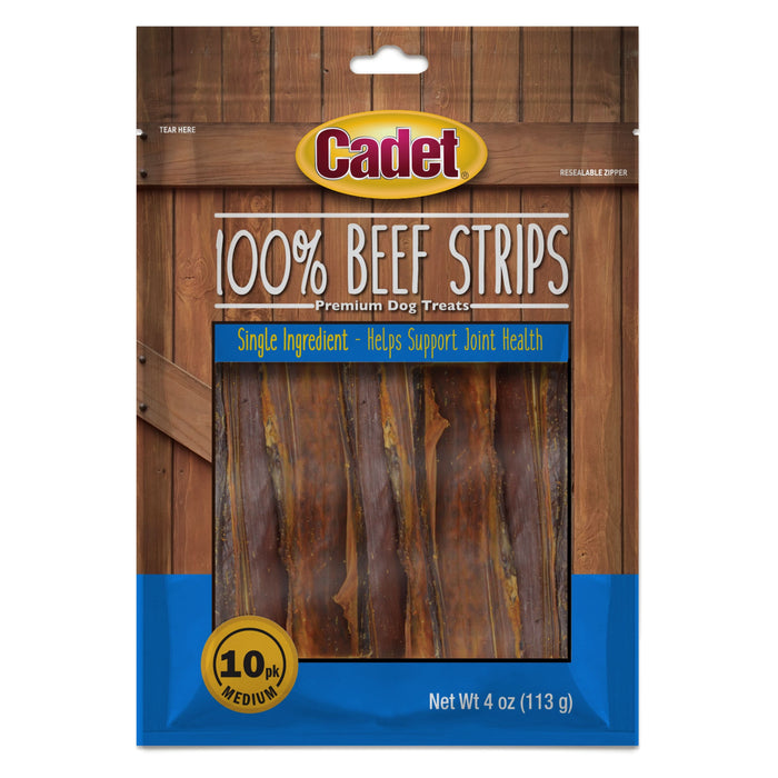 Cadet Cadet 100% Real Beef Strips for Dogs 4 Ounce (10 Count)