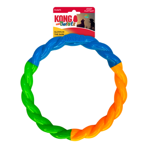 KONG Twistz High-Viz Ring Dog Toy Assorted LG - Image 2