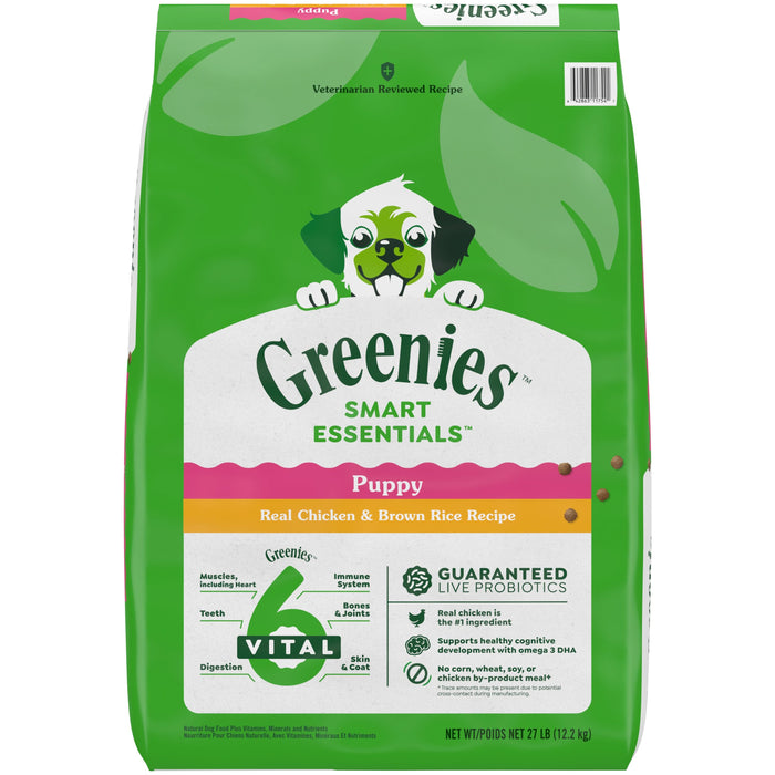 Greenies Smart Essentials Puppy High Protein Dry Dog Food Chicken 27lbs