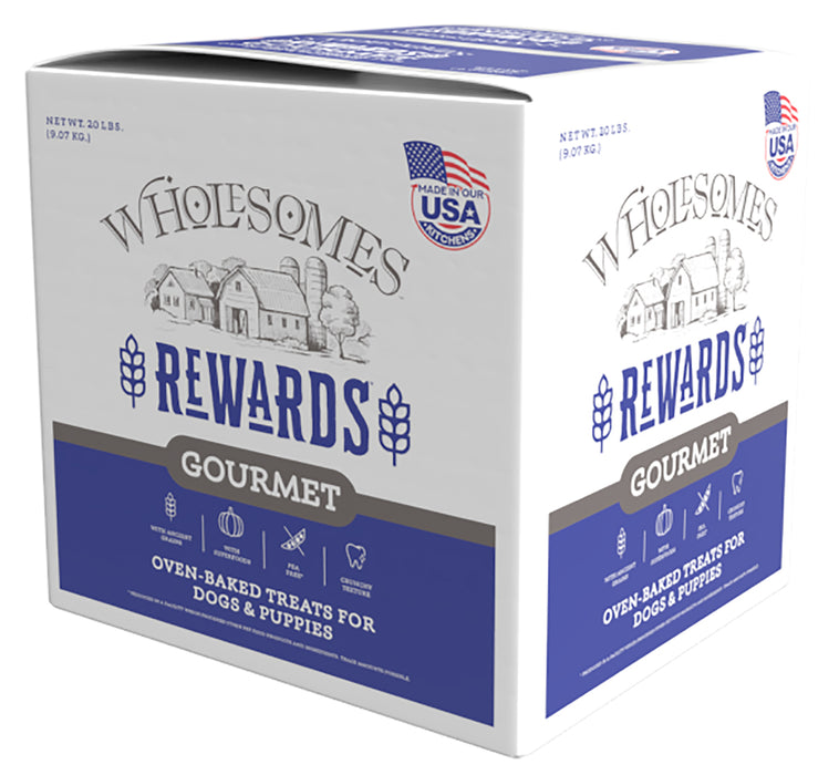 Wholesomes Gourmet Rewards Biscuit Dog Treats Lite Bites 20lb