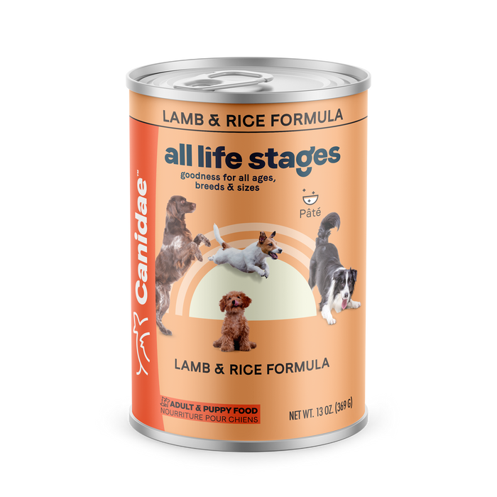CANIDAE All Life Stages Canned Dog Food Lamb & Rice 13oz