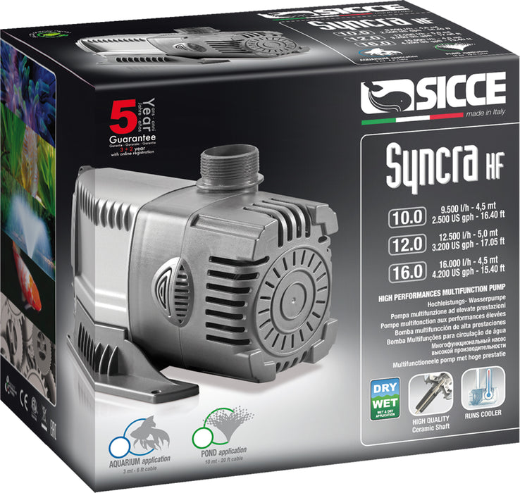Sicce SYNCRA HF (High Flow) 12.0 Pump - 3200 GPH - Image 2
