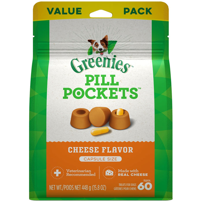 Greenies Pill Pockets for Capsules Cheese 60ct 15.8 oz