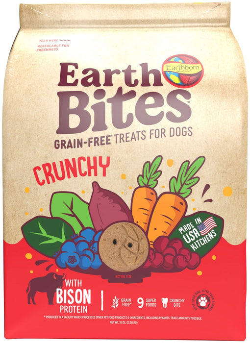 Earthborn Holistic EarthBites Crunchy Dog Treats Bison & Pumpkin 10oz
