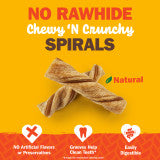 Cadet Chewalicious Chewy 'N Crunchy Rawhide-Free Natural Spirals Chicken (3 Count)