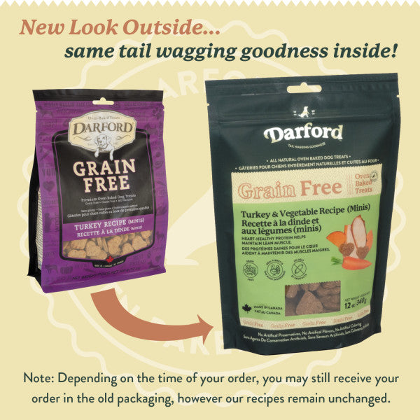 Darford Grain Free Dog Biscuits Turkey Recipe Mini 12 oz