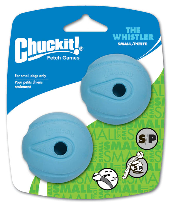 Chuckit! The Whistler Ball Dog Toy Assorted 2pk SM