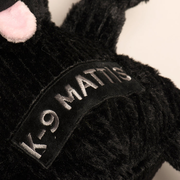 HuggleHounds HuggleCause™, Project K-9 Hero, K-9 Mattis Knottie® Plush Dog Toy, Large