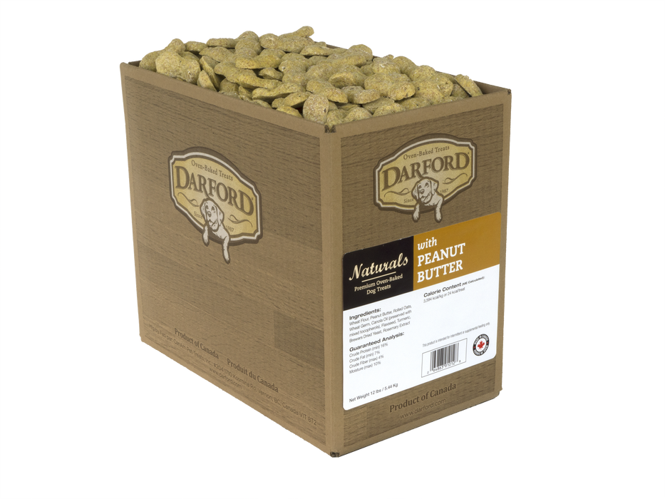 Darford Naturals Oven Baked Dog Treats with Peanut Butter 12lb