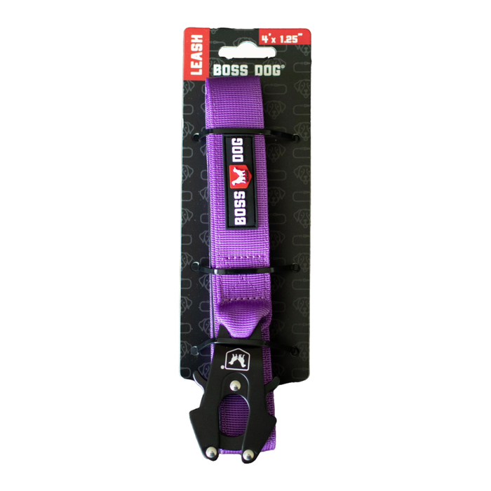 Boss Dog Tactical Dog Leash Purple 4ft