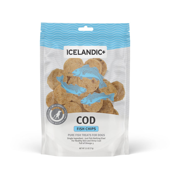 Icelandic+ Cod Chips Dog Treat 2.5oz - Image 2