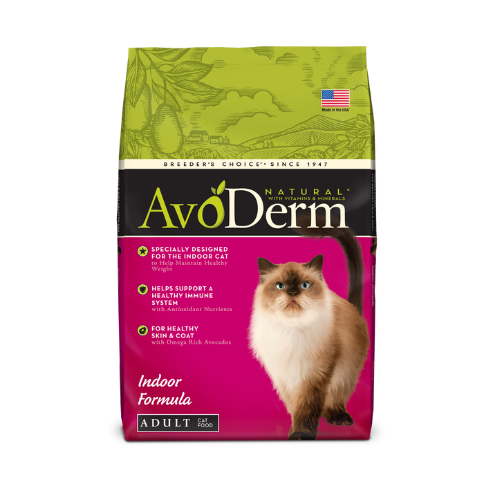 AvoDerm Natural Indoor Formula Dry Cat Food 11 lb