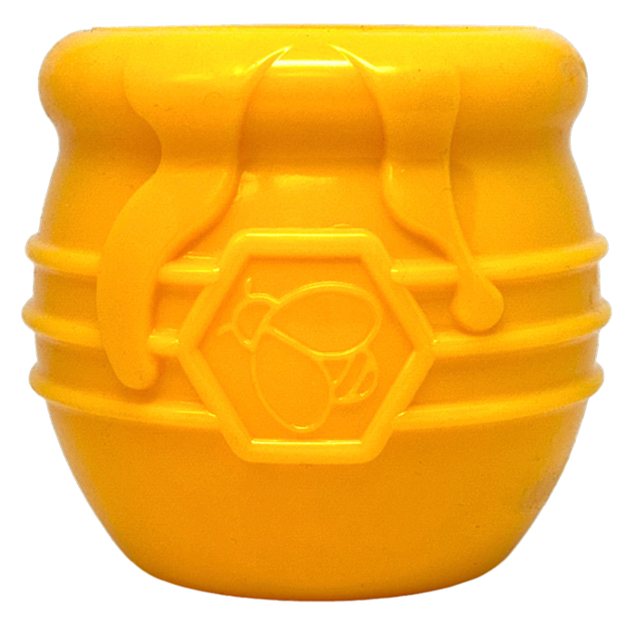SodaPup Honey Pot Durable PUP-X Rubber eCup Treat Dispenser & Enrichment Toy
