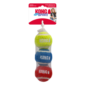 KONG Sport Softies Balls Dog Toy Assorted MD 3pk - Image 2