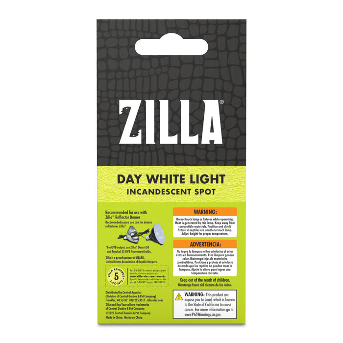 Zilla Incandescent Spot Bulb Day White 50 watts