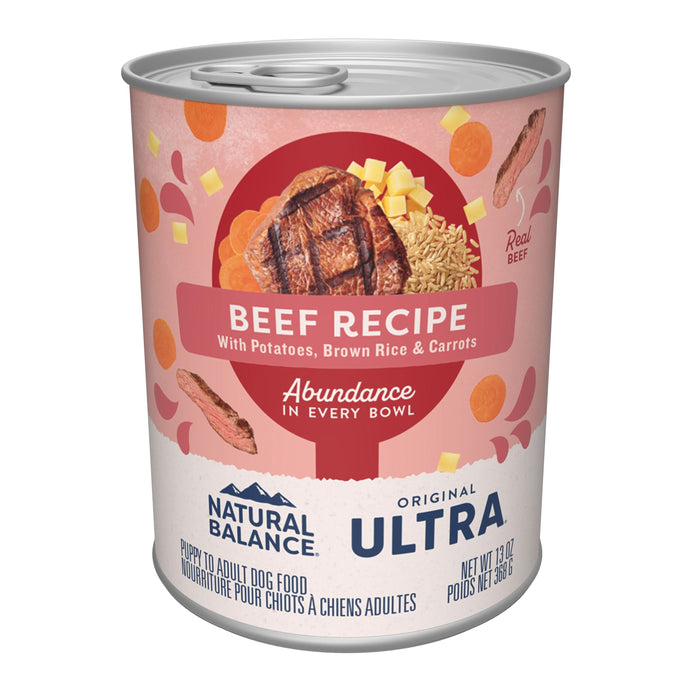 Natural Balance Pet Foods Original Ultra Abundance Canned Dog Food Beef 13oz