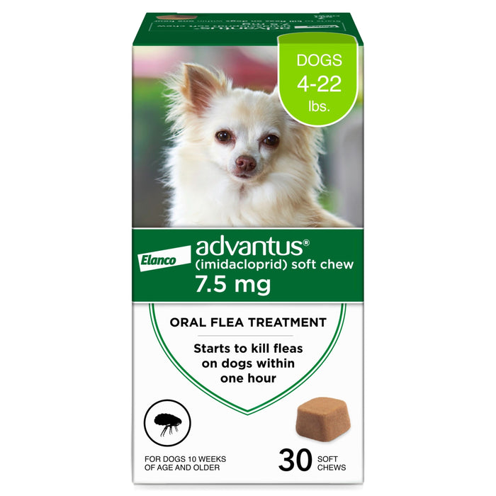 Elanco Advantus Chewable Flea Treatment for Dogs 30ct SM Dogs (4-22 lbs)
