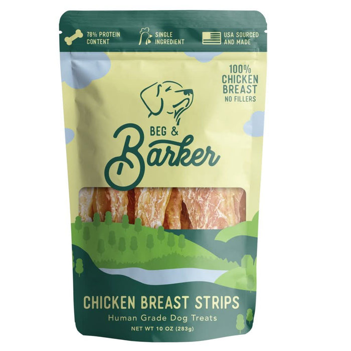 Beg & Barker Chicken Breast Strip Dog Treats 10oz