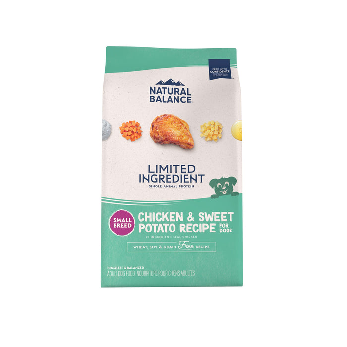 Natural Balance Pet Foods Limited Ingredient Grain Free Small Breed Dry Dog Food Chicken & Sweet Potato 4lb