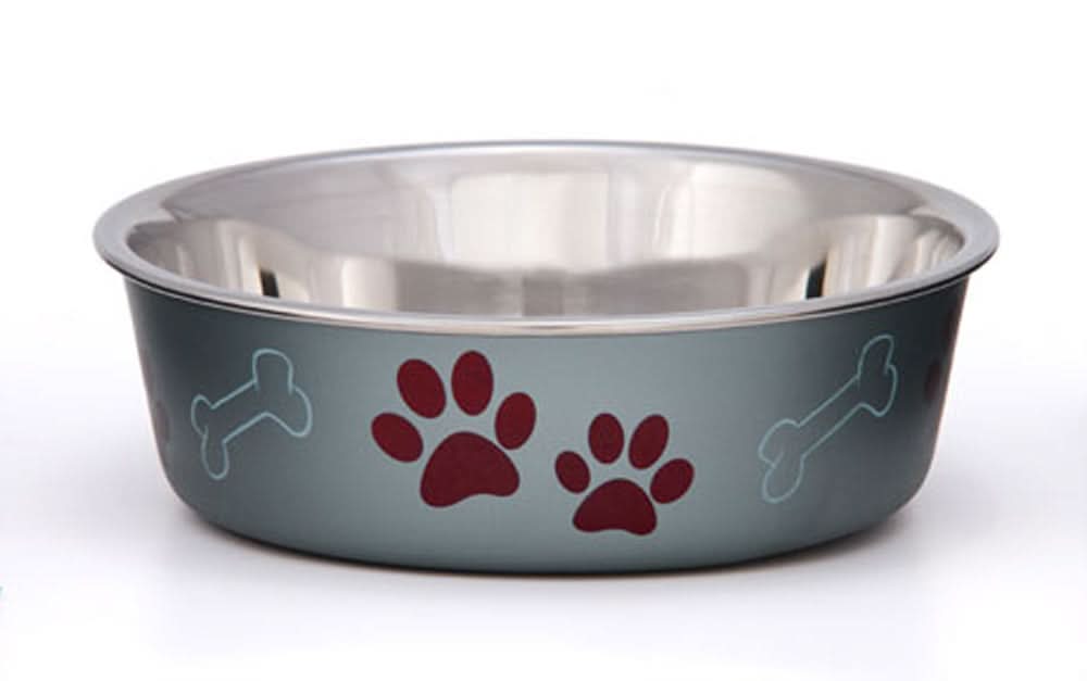 Loving Pets Metallic Dog Bowl Blueberry LG